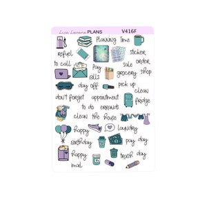 ENCHANTED FOREST MORNING Weekly Planner Sticker Kit | Vertical Planner ...