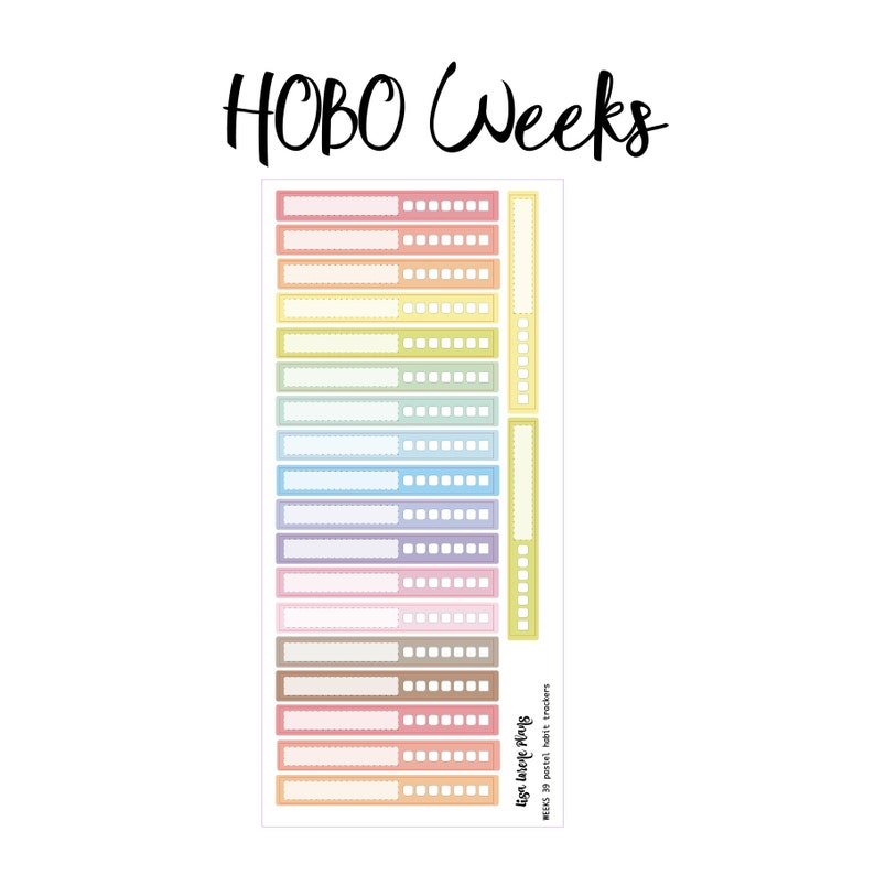 Calendars & Planners Paper Digital Printable Planner Stickers Pastel ...
