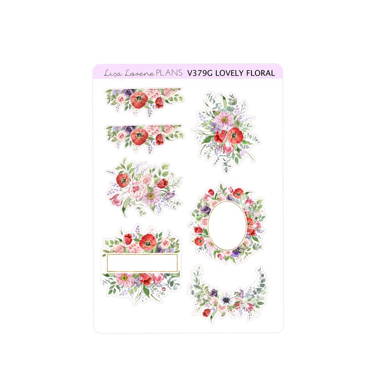 LOVELY Floralweekly Sticker Kit | Vertical Planner | Perfect for ...