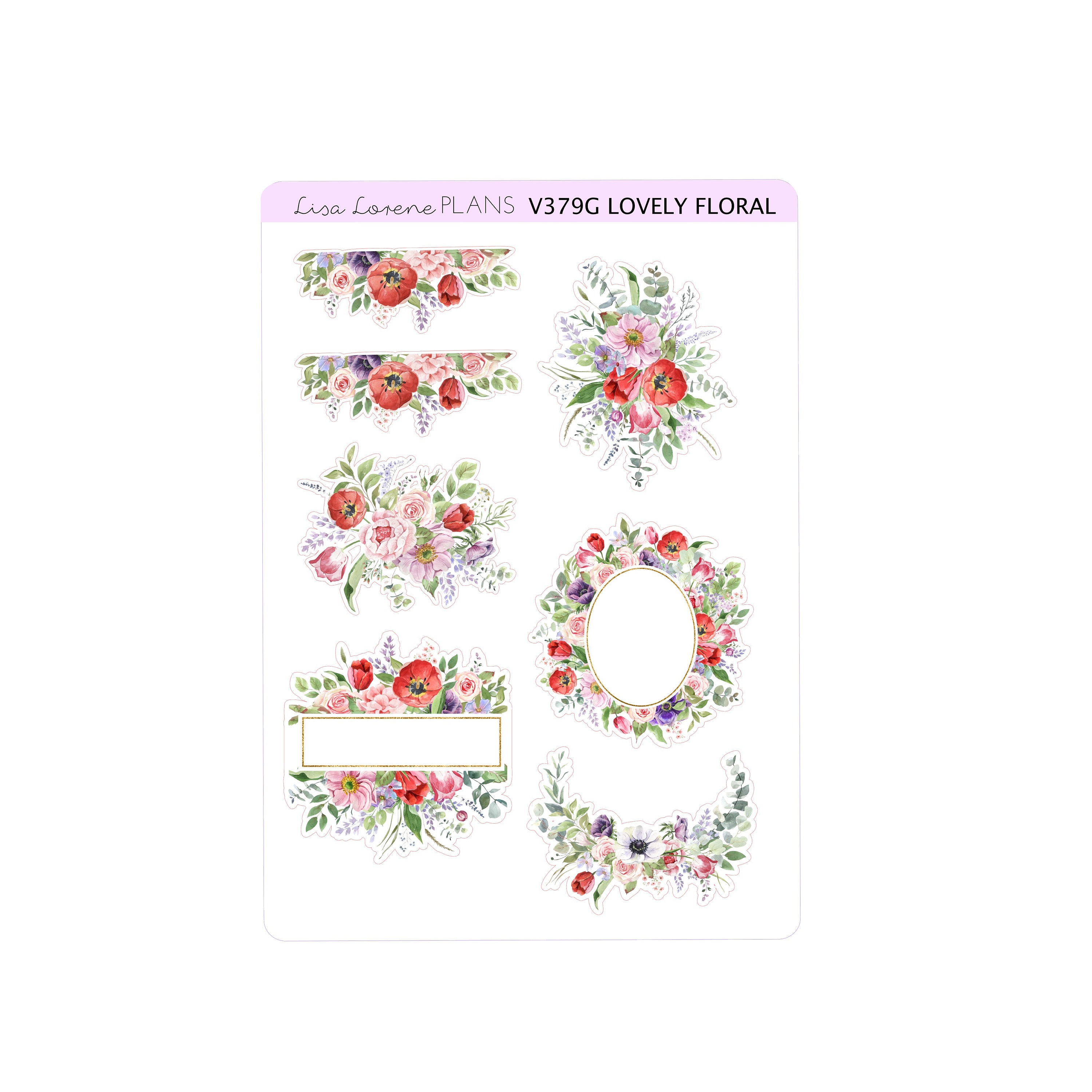 LOVELY Floralweekly Sticker Kit | Vertical Planner | Perfect for ...