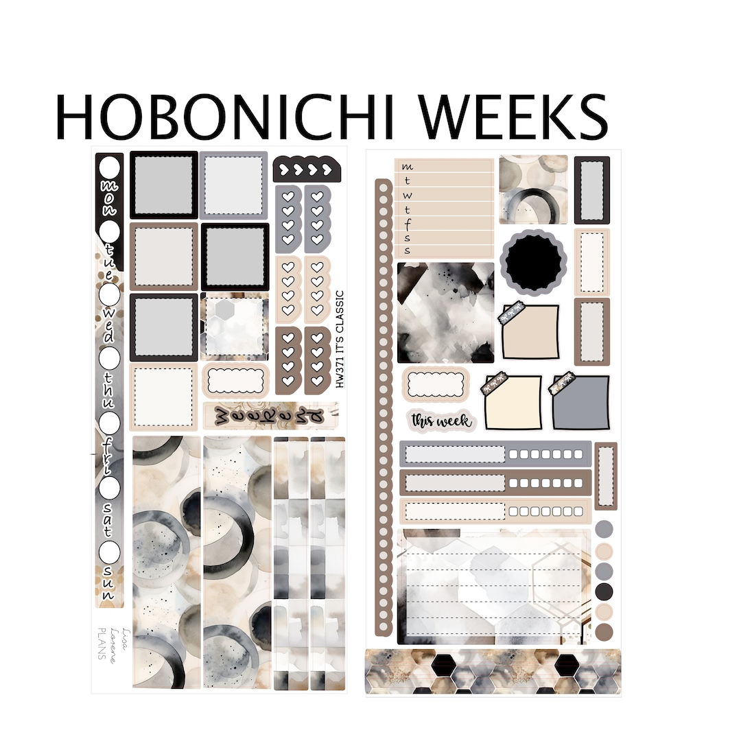 IT'S CLASSIC Hobonichi Weeks Planner Sticker Kit | Christmas HW371 - Etsy