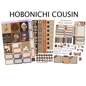 COFFEE NIGHTMARE Hobonichi Cousin Weekly Planner Sticker Kit |  butterflies | HC164