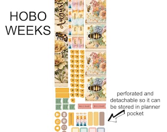 AUGUST 2024 MONTHLY Hobonichi Weeks Sticker Kit | HW8 2024