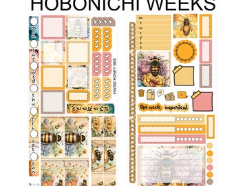 HONEY BEE Kit  Hobonichi Weeks Sticker Kit |  HW392