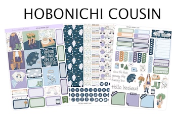 RAINY DAY  A5 Hobonichi Cousin  Planner Sticker Kit |   HC143