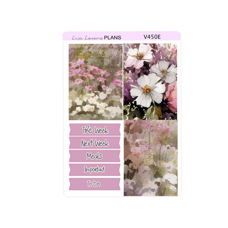 PURPLE RAINY DAY Weekly Planner Sticker Kit | Vertical Planner ...
