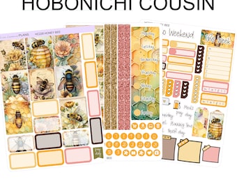 HONEY BEE Hobonichi Cousin Weekly Planner Sticker Kit | HC228