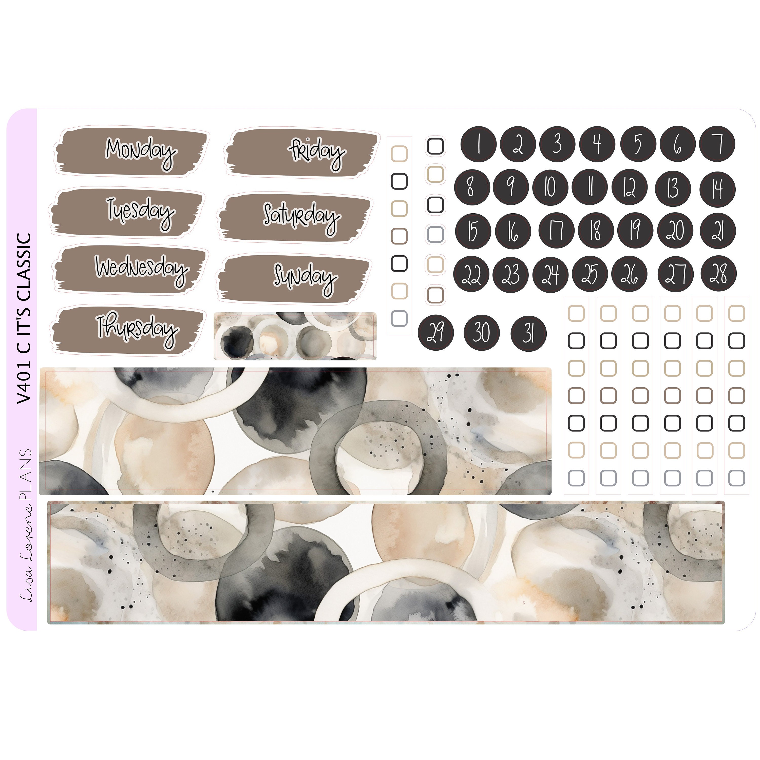 IT'S CLASSIC Weekly Planner Sticker Kit | Vertical Planner | Perfect ...