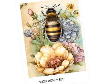 HONEY BEE Kit double box sticker  | Vertical Planner  | Vertical Erin Condren Life planner | 423X