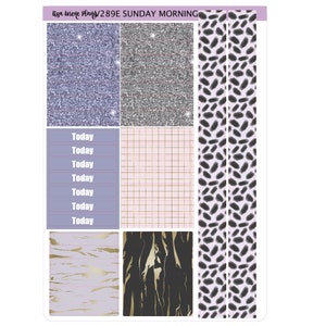 COZY SUNDAY MORNING Vertical Planner kit perfect for Vertical Erin Condren Life planner V289 sheet E