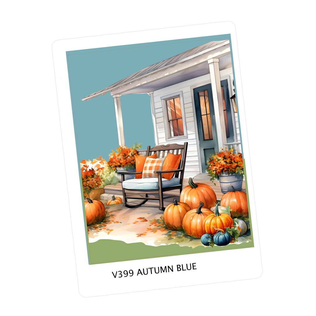AUTUMN BLUE Double Box Weekly Planner Sticker Kit Vertical Planner ...