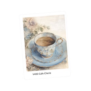 CAFE CHERIE coffee double box weekly Planner Sticker Kit  | Vertical Planner  | perfect for Vertical Erin Condren Life planner | 400x
