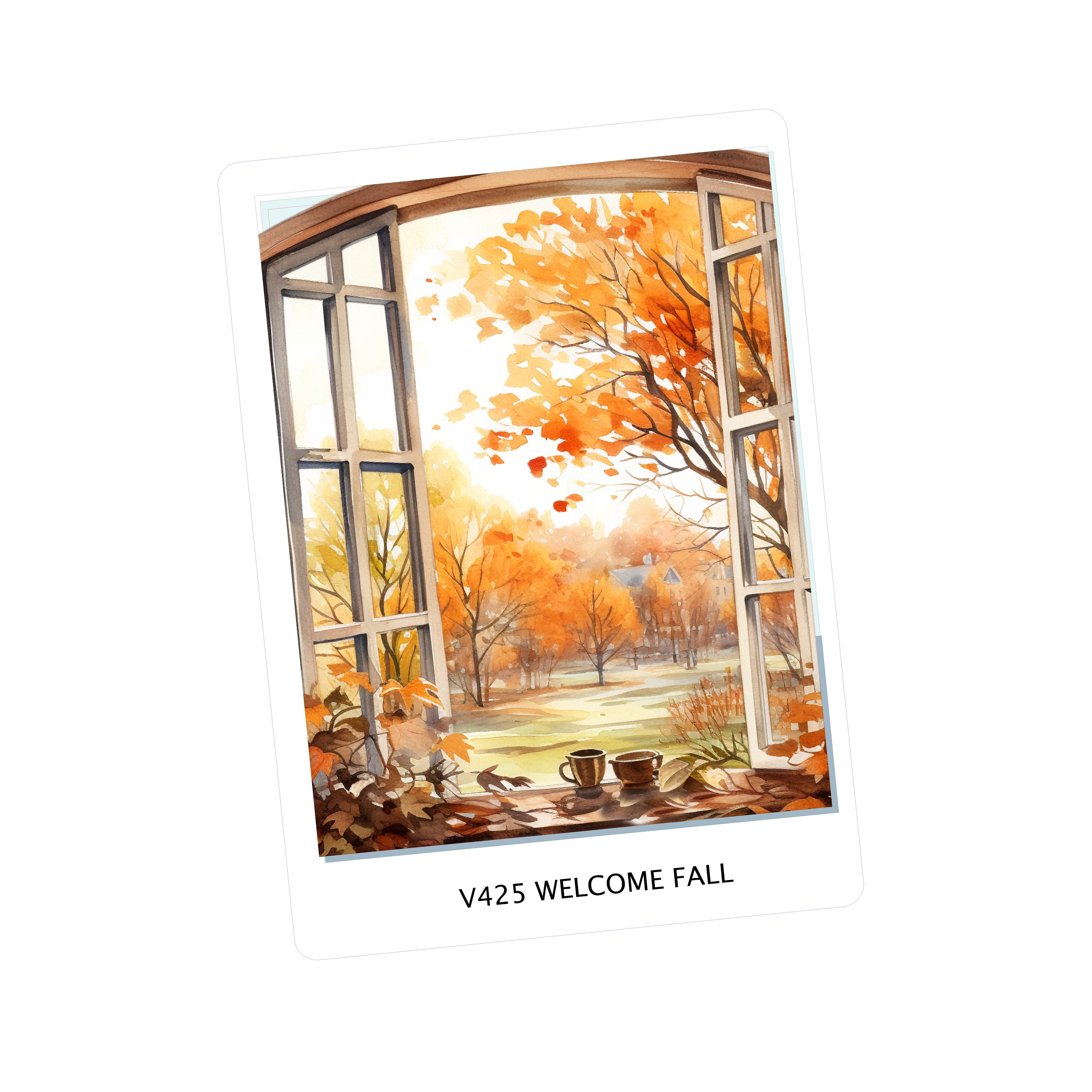WELCOME FALL Kit Double Box Sticker | Vertical Planner | Vertical Erin ...