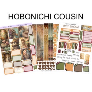 AUTUMN FAIRY Hobonichi Cousin Weekly Planner Sticker Kit | | HC215