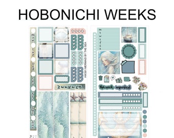 MERMAID BY The SEA Hobonichi Weeks Sticker Kit | fantasy dragon egg eye HW391