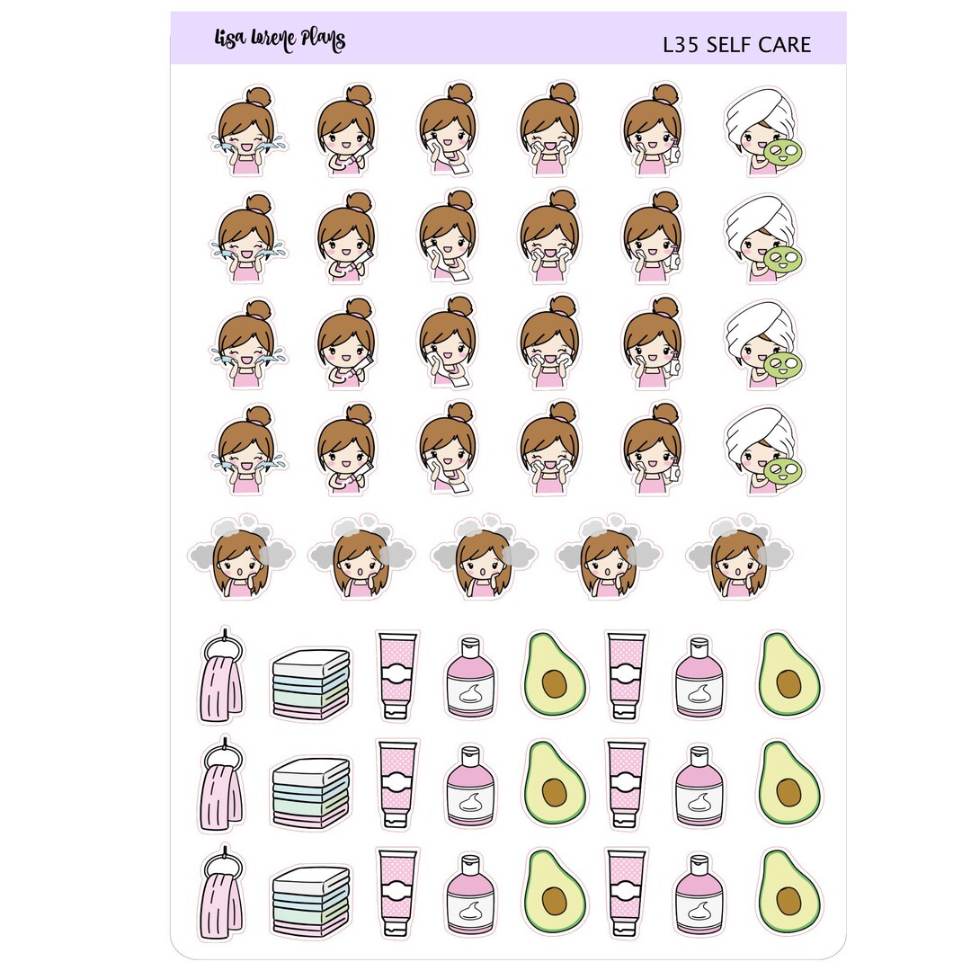SELF CARE Planner Stickers | Perfect for All Planners | L35 - Etsy