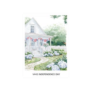 INDEPENDENCE DAY double box sticker  | Vertical Planner  | Vertical Erin Condren Life planner | patriotic 443X
