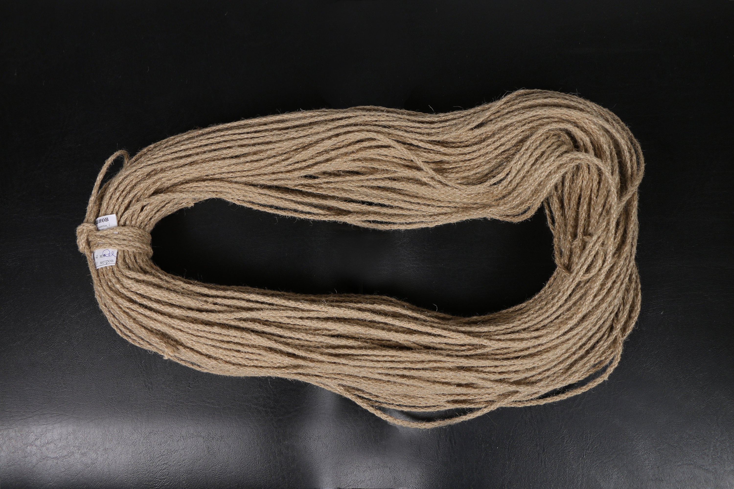 Braided jute rope 4 mm. Natural jute rope is made by weaving. Etsy