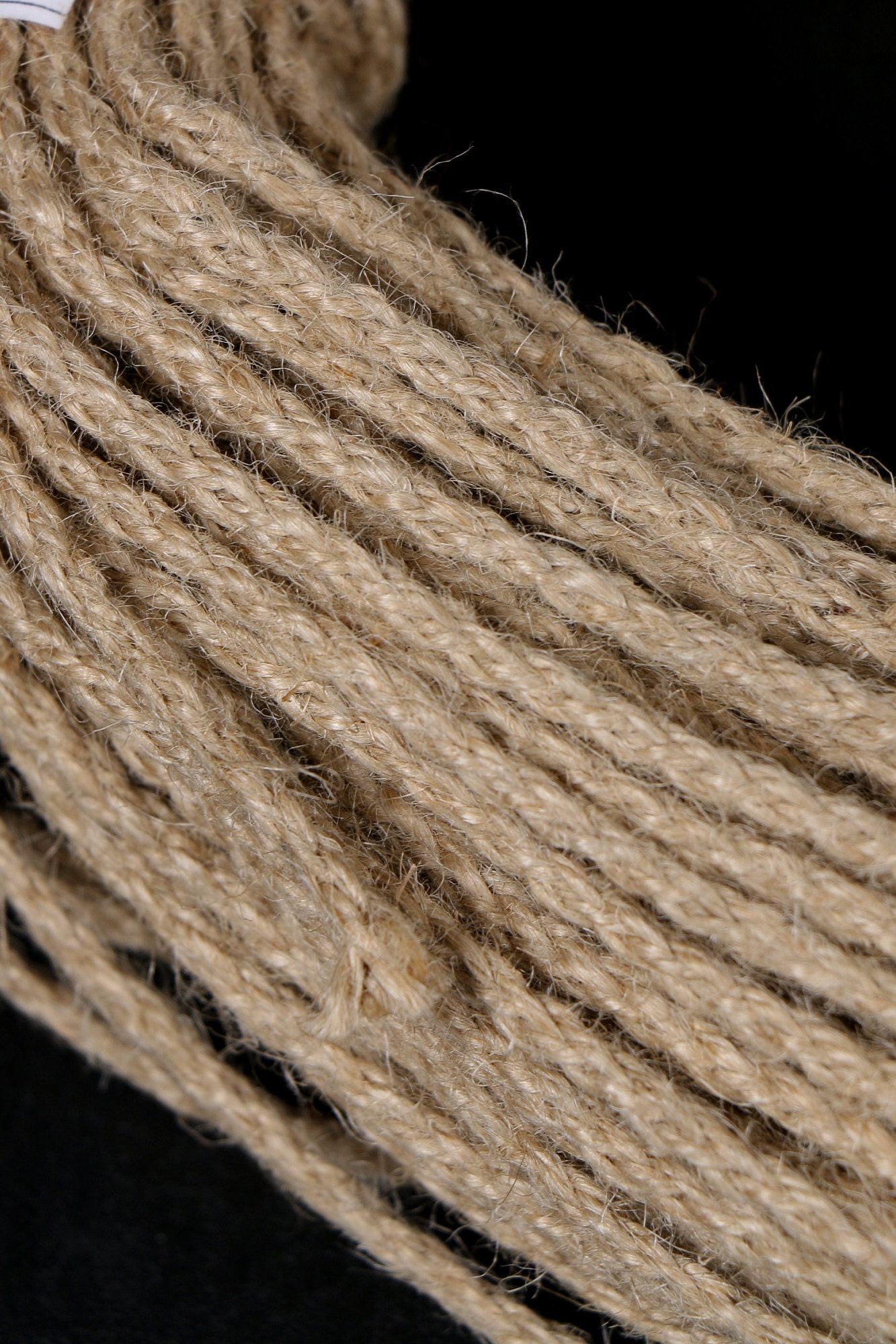 Braided Jute Rope 5 Mm. Natural Jute Rope is Made by Weaving. Etsy