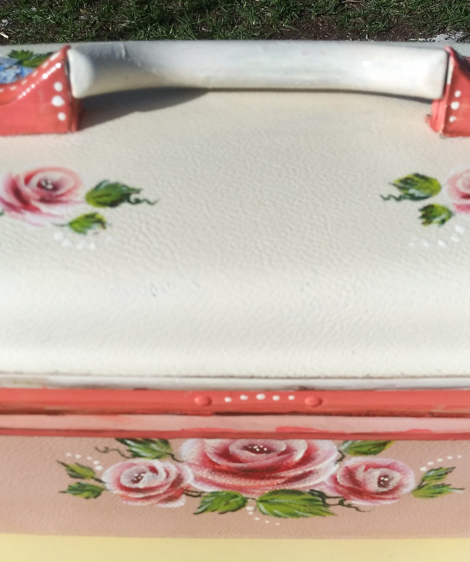 A Beautifully Hand Painted Ladies Train Case Cosmetic Case Etsy