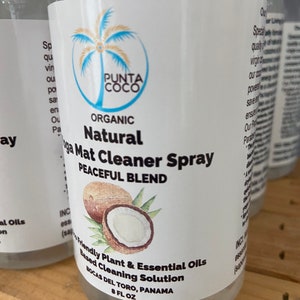 Yoga Mat Mist eco friendly plant and essential oil based cleaning solution.