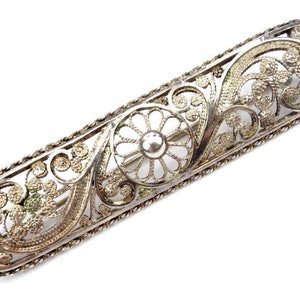 Big filigree silver brooch, Openwork silver brooch, Filigree silver vintage brooch, Handmade silver brooch, Ornament silver brooch, Handmade