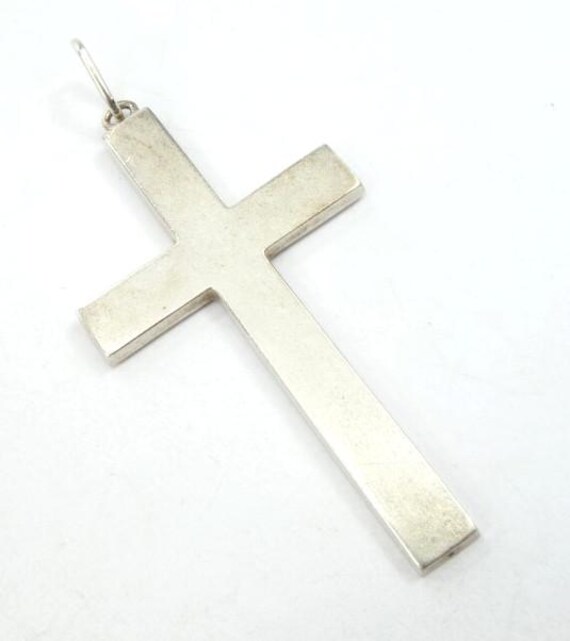 アンティーク 手作り 十字架 シルバー ANTIQUE SILVER CROSS 1900s, Antique Silver Cross, Victorian Silver Cross, Victorian Era