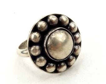Niels Erik From, N.E.From, design danois, Danemark, bague vintage en argent, vintage, bague faite main, art moderne, années 1970