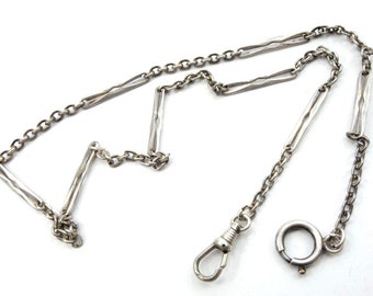 Silver Pocket Watch Chain - Etsy