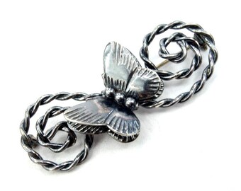 1970 年代、70 年代、ヴィンテージ シルバー ブローチ、ヴィンテージ