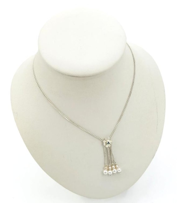 Vintage シルバー フラワー ネックレス H857 ヴィンテージ SILVER刻印