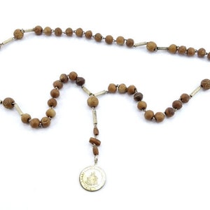 19th. antique Rosary, Vintage catholic rosary, 19th. rosary, Loreto medal, Loretto rosary, Rare antique rosary beads