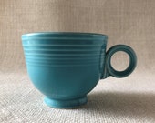 Vintage Turquoise Fiesta Tea Cup