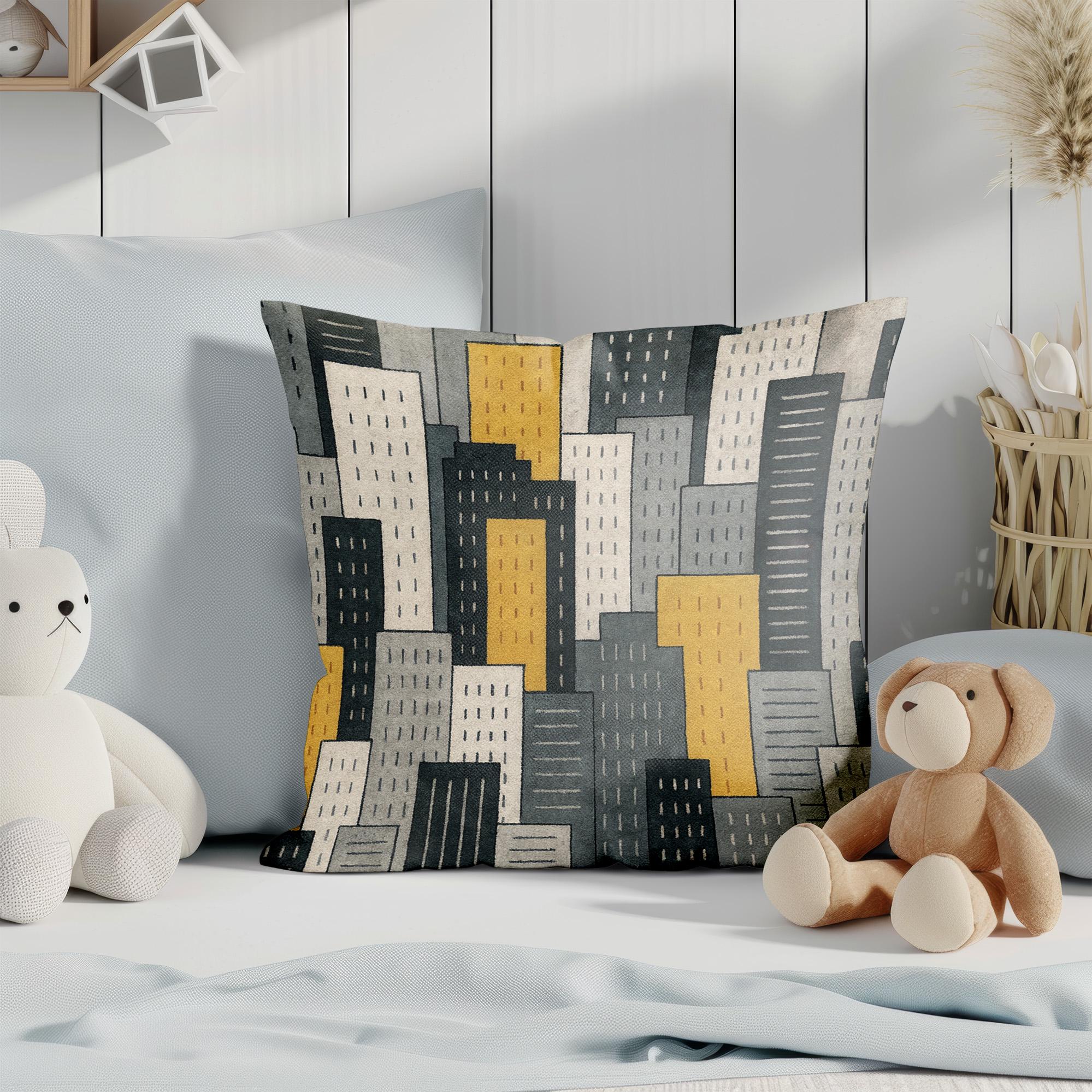 ABAKUHAUS Grigio Federe Cuscini Set di 2, Piastre