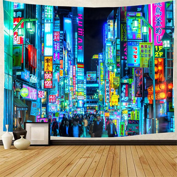 Neon Japanese Modern Art Etsy