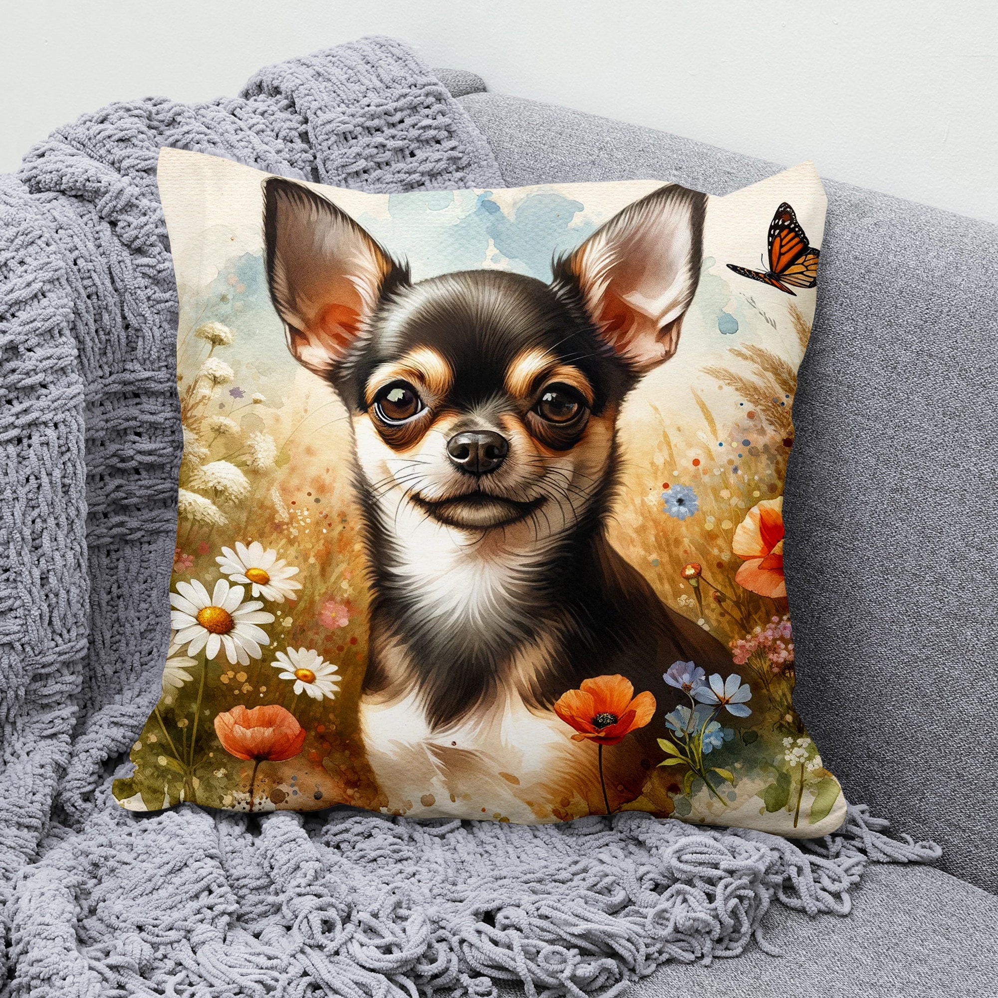 Chihuahua Pillow Cover Chihuahua Pillow Cover