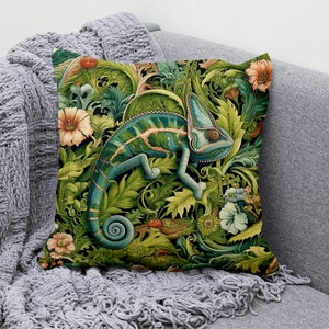 Housse de coussin caméléon, taie d&#39;oreiller Coussins caméléon, taie d&#39;oreiller William Morris