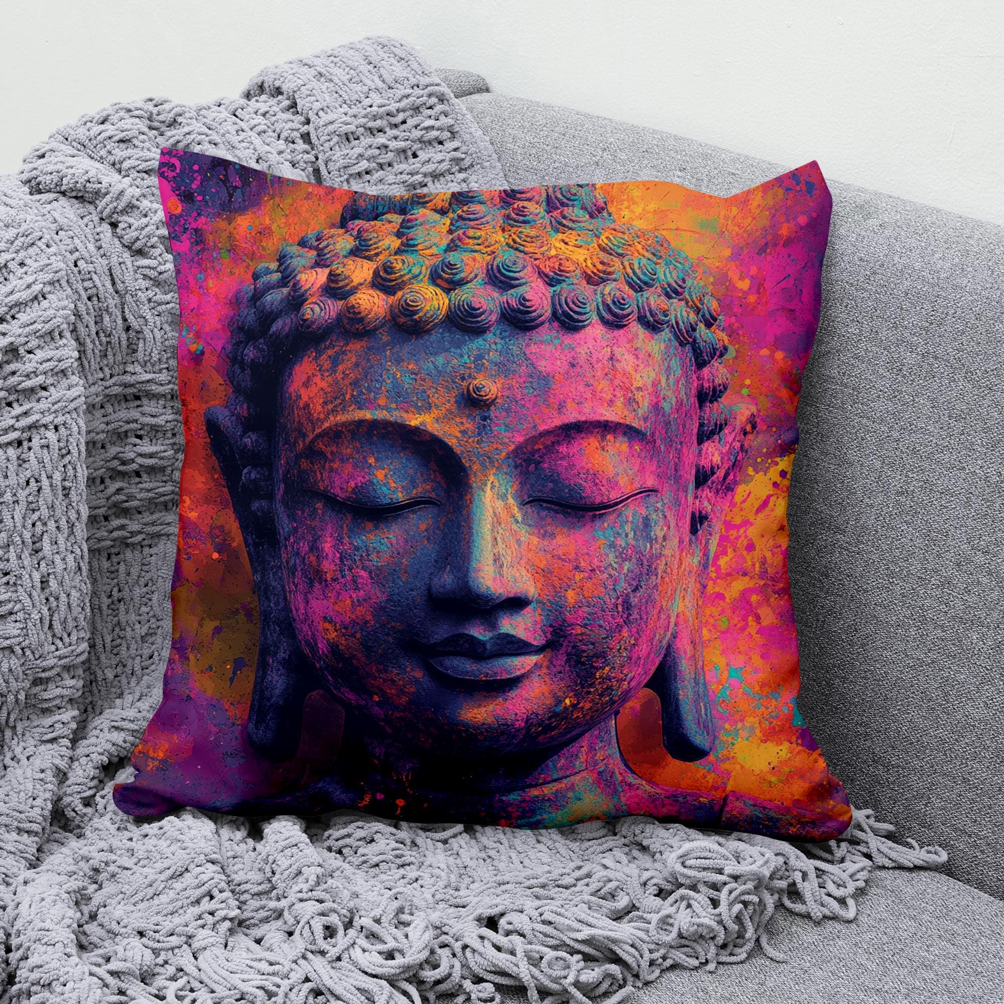 Yoyomax Almohadas Almohada Tranquil El Dorado Almohadas Funda De