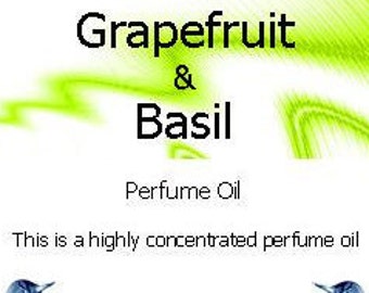 Grapefruit and Basil Perfume Oil - 25ml