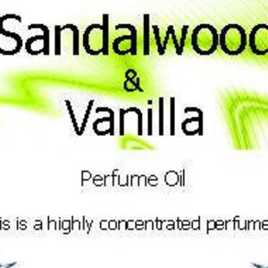 Sandalwood and Vanilla Perfume Oil - 25ml