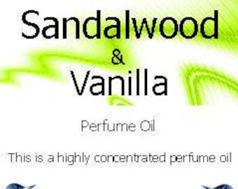 Sandalwood and Vanilla Perfume Oil - 25ml