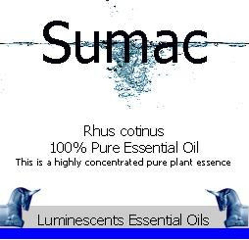 Sumac Essential Oilrhus Cotinus 100 Pure 5ml Etsy