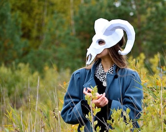 Fluffy Calico Cat Therian Mask 