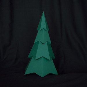 Easy to make Christmas Tree, Xmas tree Papercraft template, PDF Download, Printable Template image 2