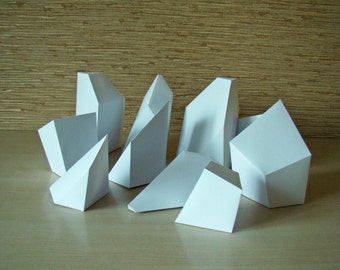 Cube puzzle papercraft, Download and make little 3d puzzle, Printable DIY PDFtemplate