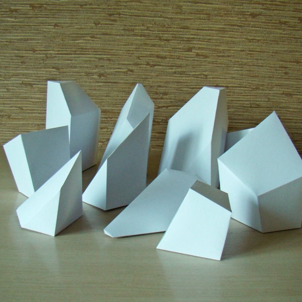 Cube puzzle papercraft, Download and make little 3d puzzle, Printable DIY PDFtemplate