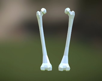 Femur bone printable DIY pdf template