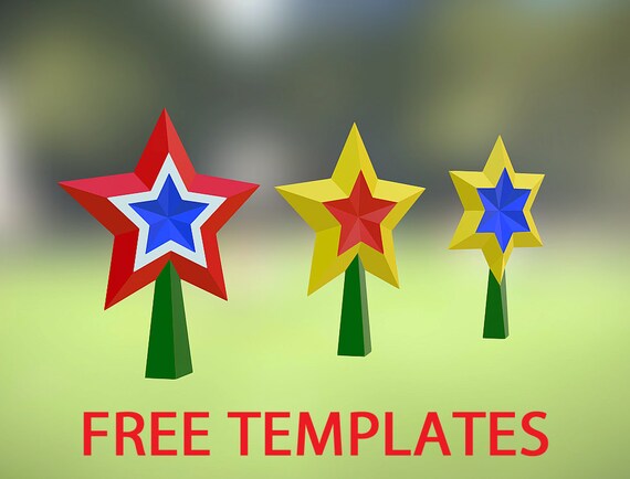 Free Printable Christmas Tree Toppers Free Templates Link | Etsy