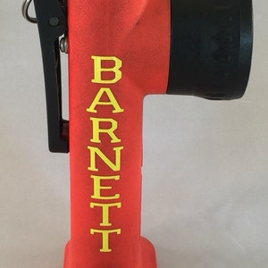 Personalized Name / Unit Number Decal for Streamlight Survivor Flashlight