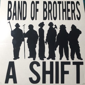 Fire Department A Shift Band Of Brothers Vinyl Decal